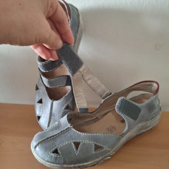 Remonte Leather Closed-Toe Walking Flats - EU 38 / US 7.5 - Picture 8 of 8